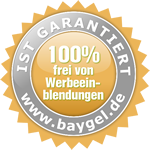 baygel.de ist 100% frei von Werbeeinblendungen!